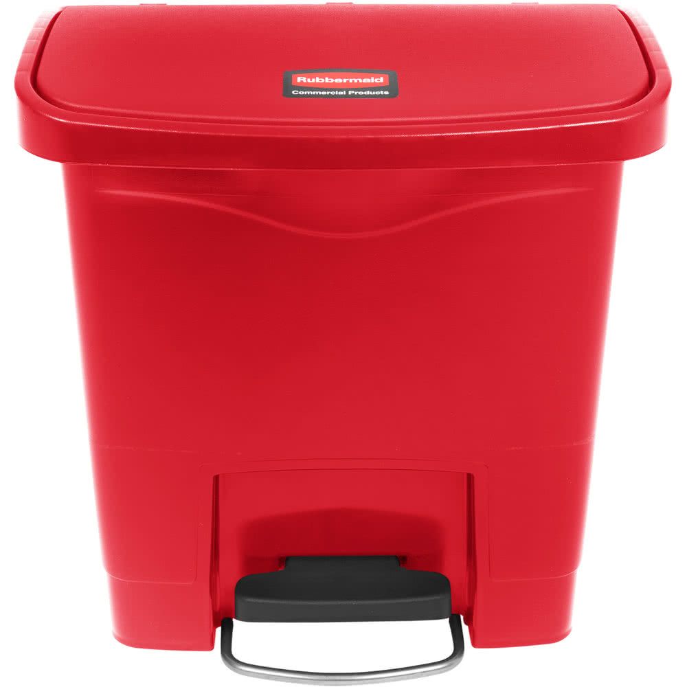 Rubbermaid Step-On keskeny szemetes kuka 15L piros