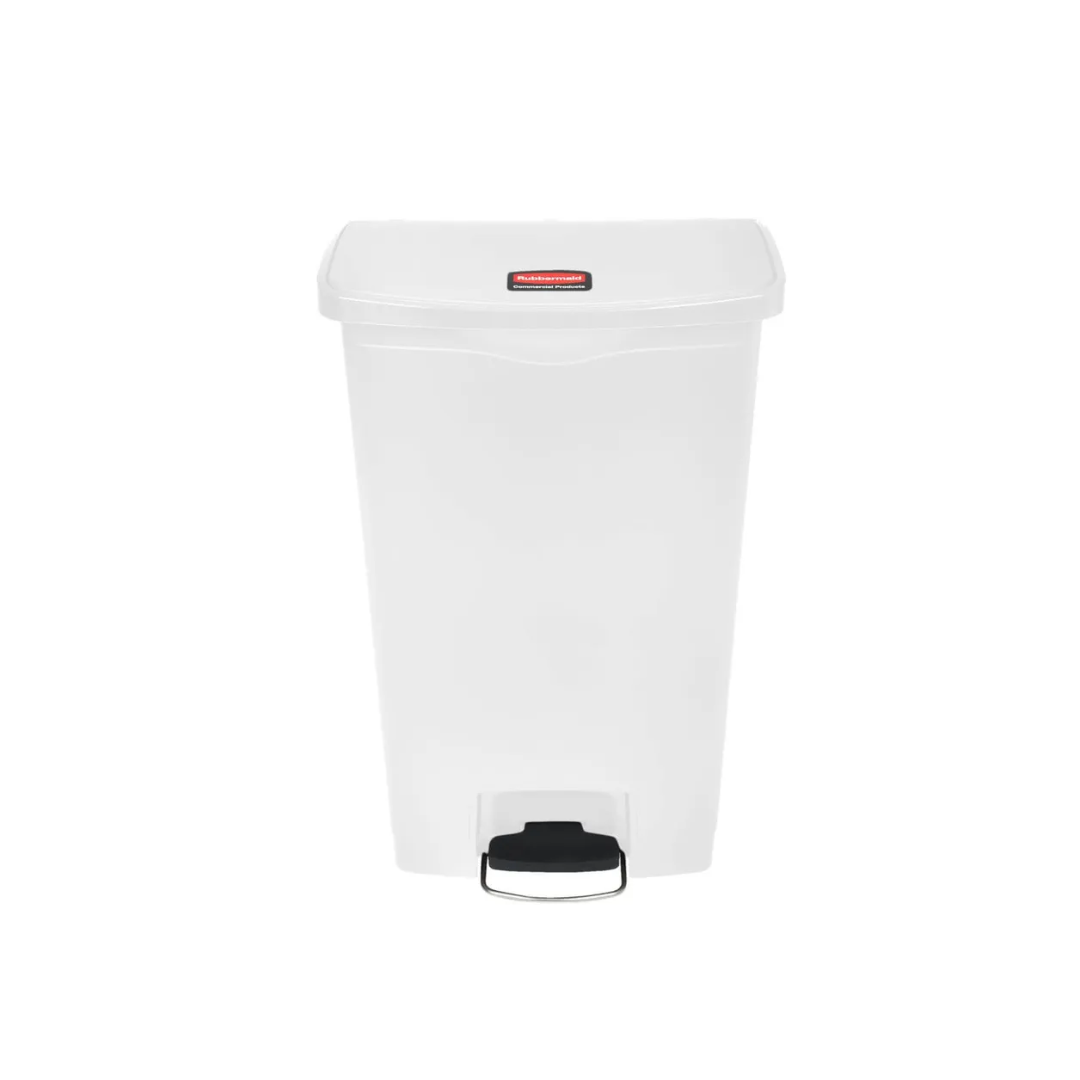 Rubbermaid Step-on keskeny pedálos szemetes kuka-fehér- 68L