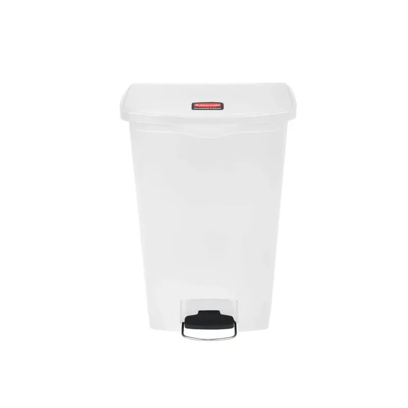 Rubbermaid Step-on keskeny pedálos szemetes kuka-fehér- 68L