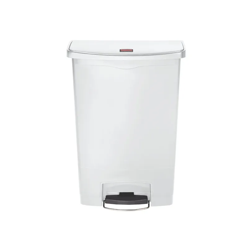 Rubbermaid Step-on keskeny pedálos szemetes kuka- fehér- 90 literes