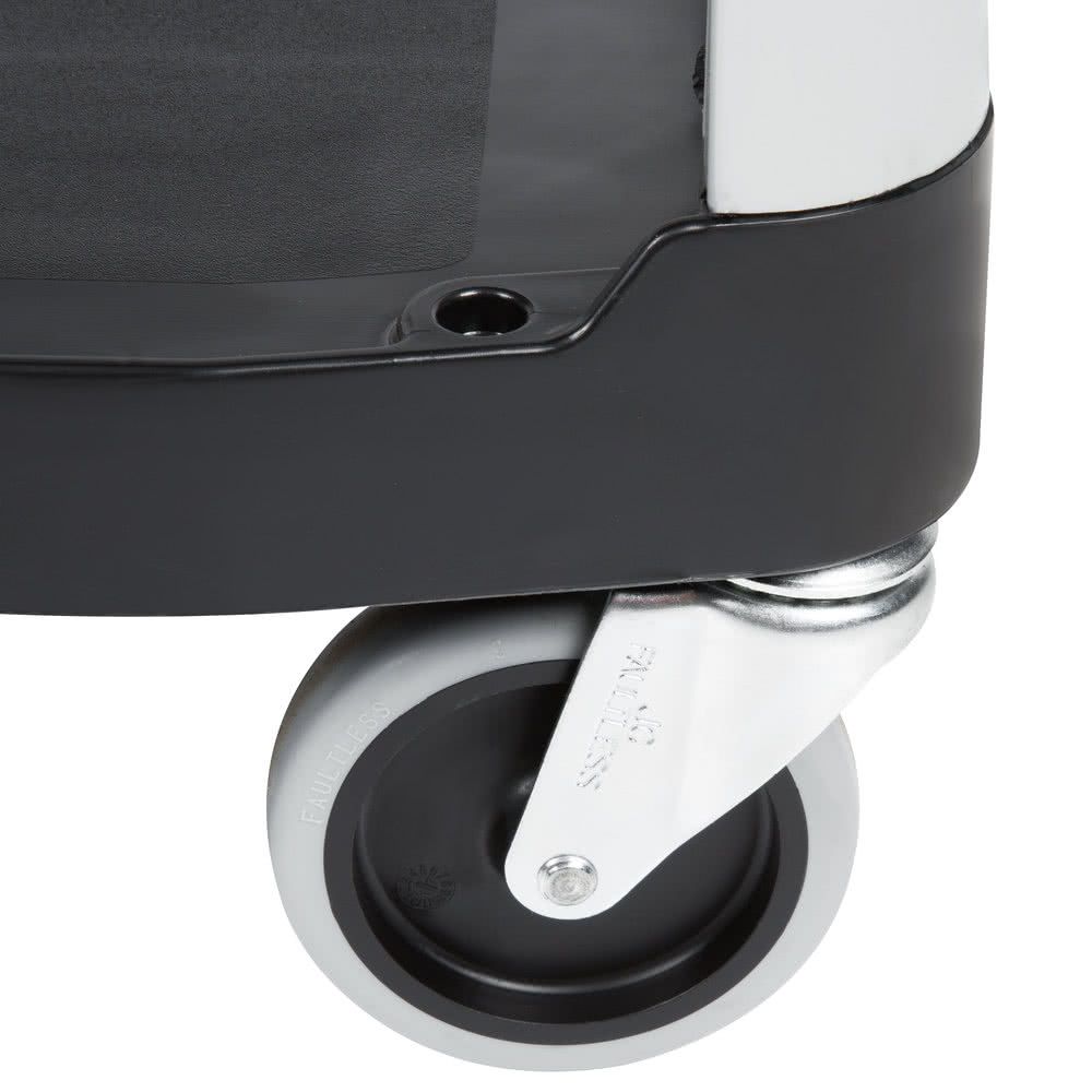 Rubbermaid X-Tra szervizkocsi 4 polcos- fekete