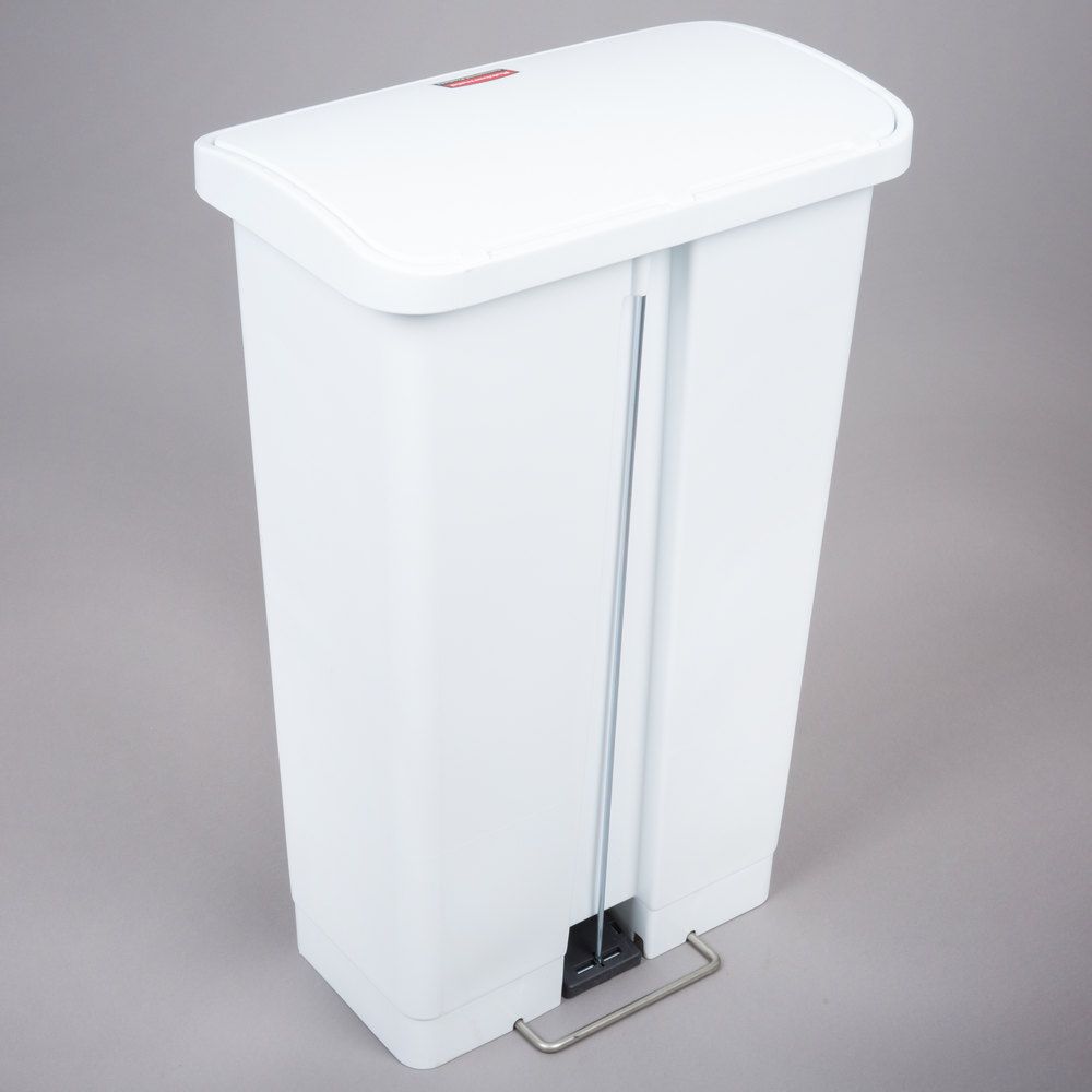 Rubbermaid Step On keskeny pedálos szemetes- 50L fehér
