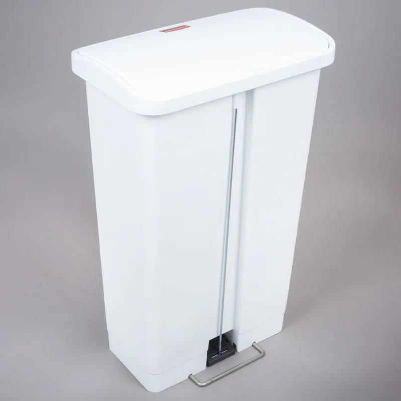 Rubbermaid Step On keskeny pedálos szemetes- 50L fehér