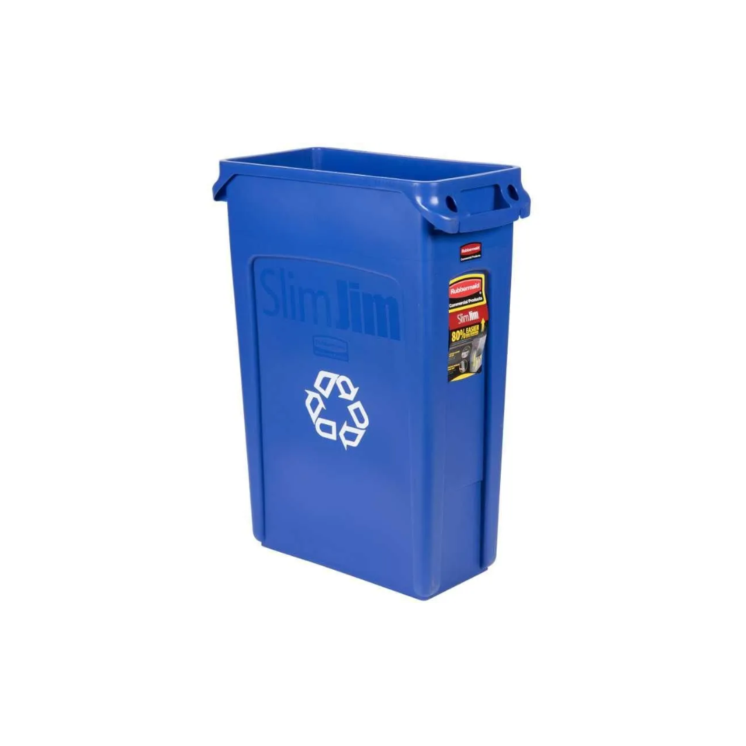 Rubbermaid Slim Jim szemetes kuka- 87L -kék