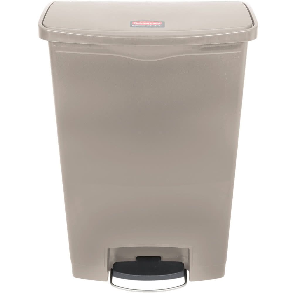 Rubbermaid Step-on keskeny pedálos szemetes kuka-90 literes-bézs
