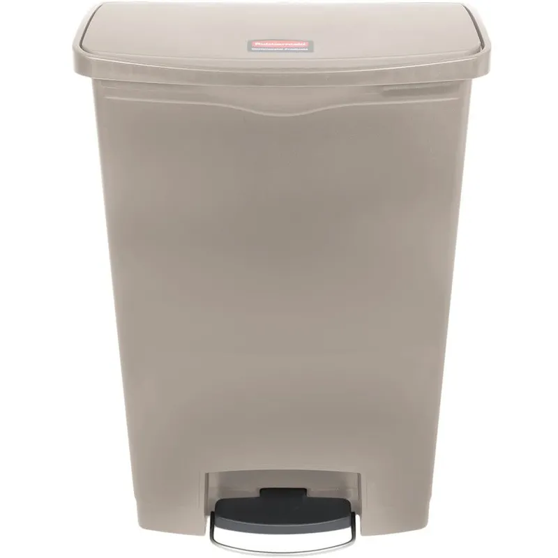 Rubbermaid Step-on keskeny pedálos szemetes kuka-90 literes-bézs