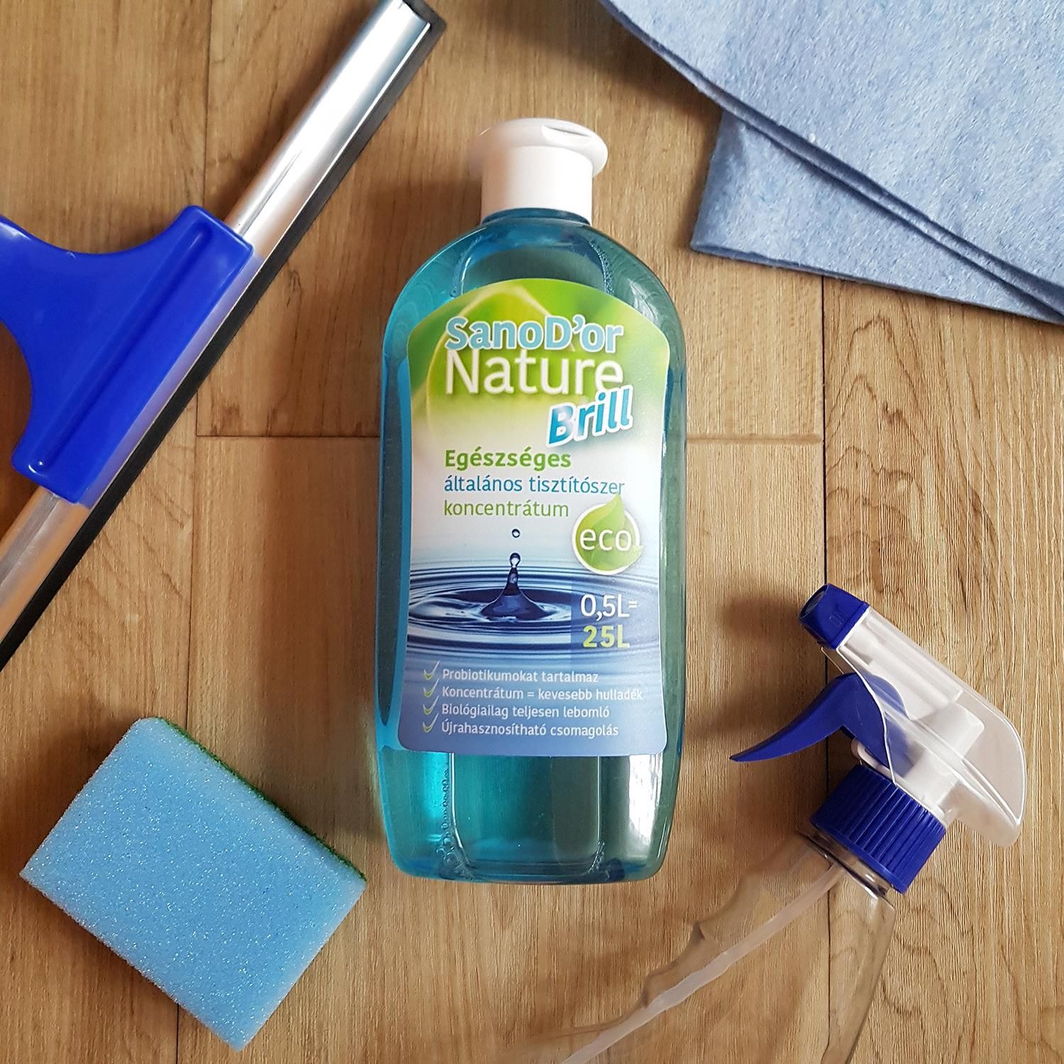 SanoD’or Nature Brill- Egészséges Általános Tisztítószer Koncentrátum- 0,5 liter