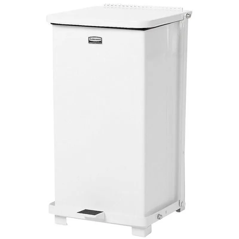 Rubbermaid Defenders acél pedálos szemetes 25L- fehér