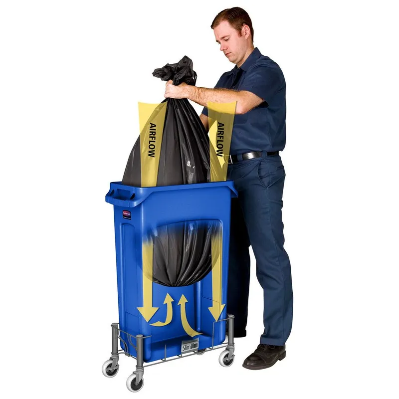Rubbermaid Slim Jim szemetes kuka- 87L -kék