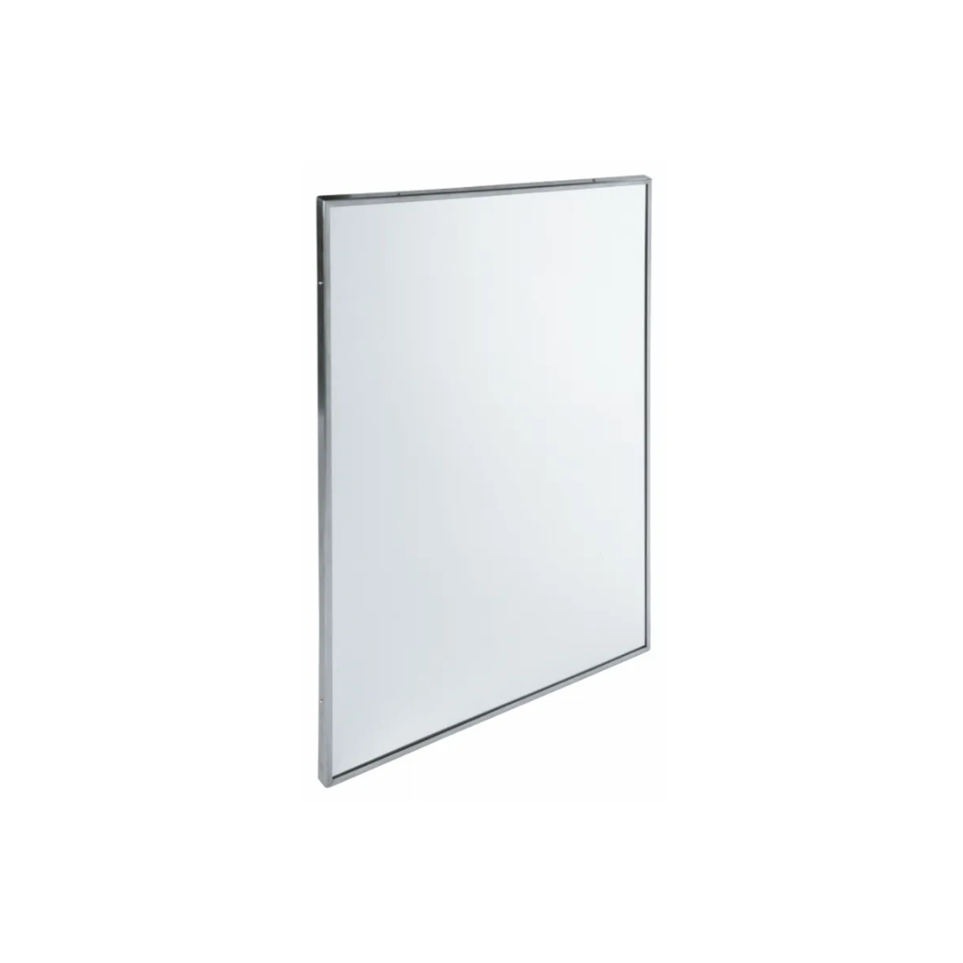 Mediclinics fix tükör rozsdamentes acél kerettel-80x60cm- szálcsiszolt