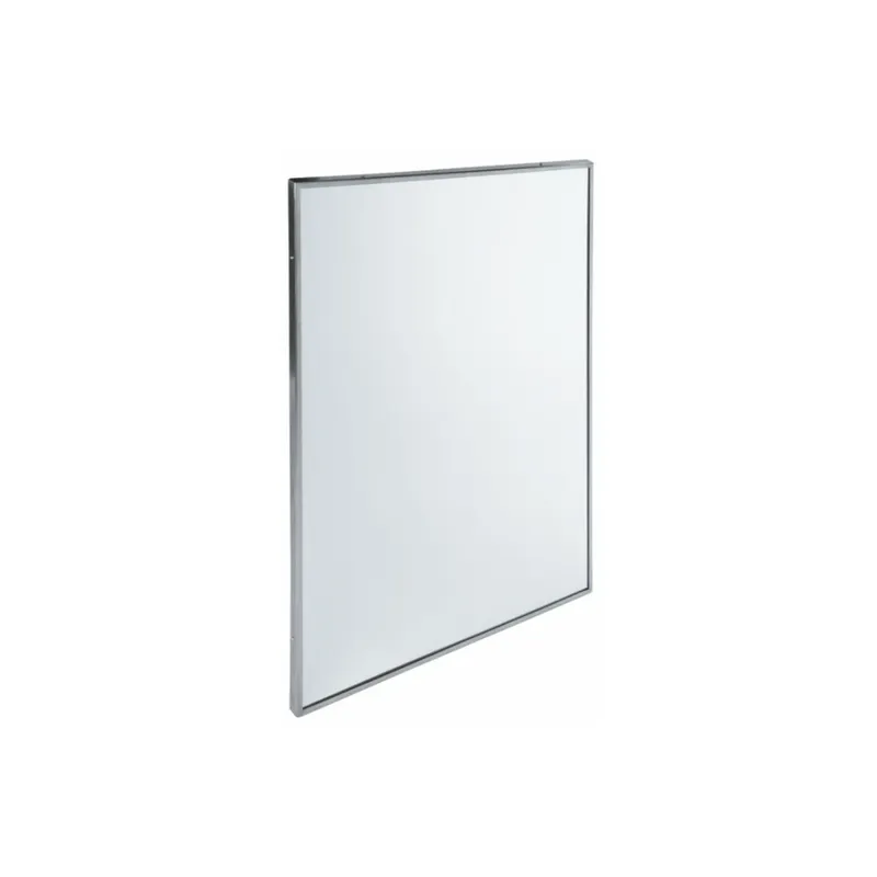 Mediclinics fix tükör rozsdamentes acél kerettel-80x60cm- szálcsiszolt