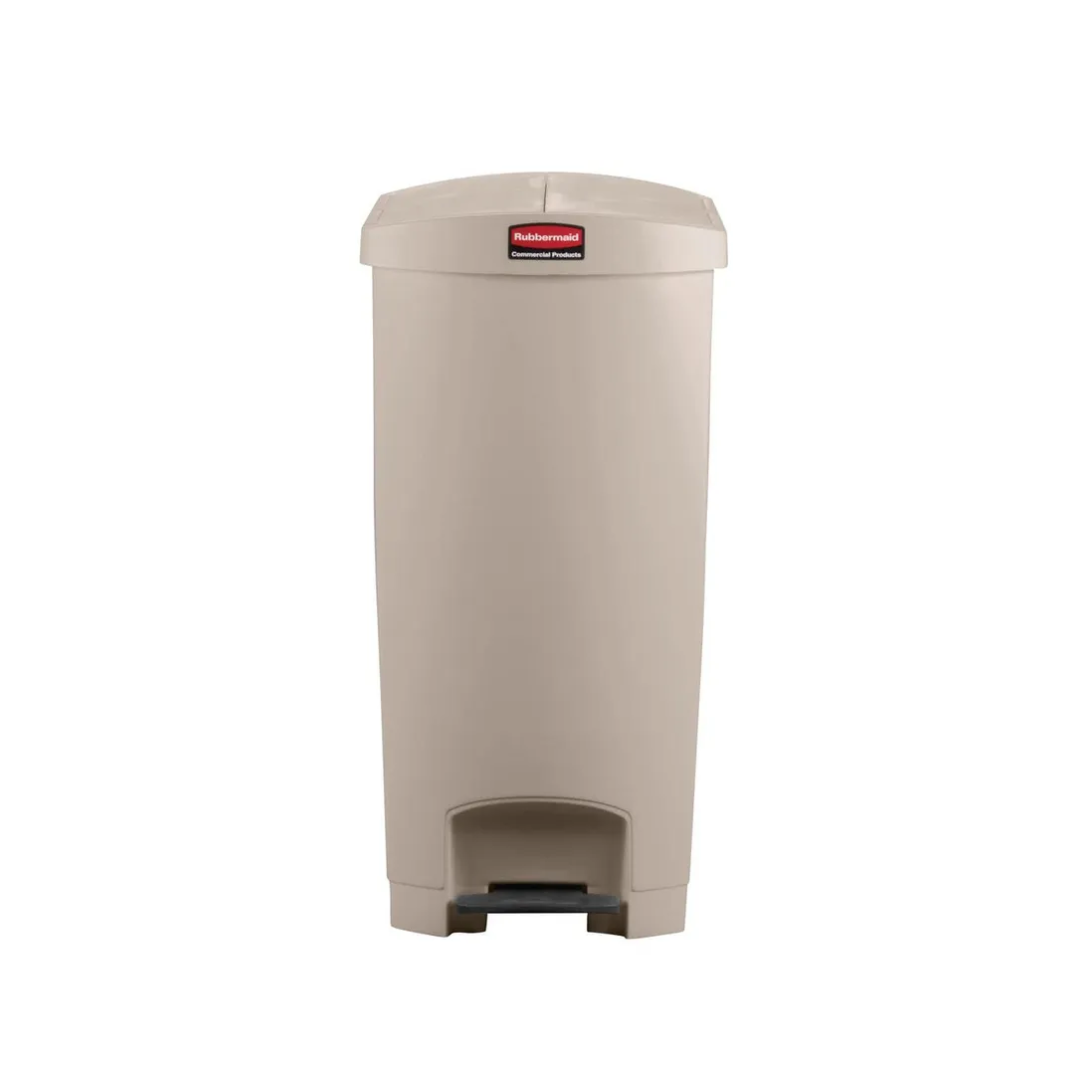 Rubbermaid Step-On szemetes kuka 90 liter- bézs- 2 irányba nyíló tetővel