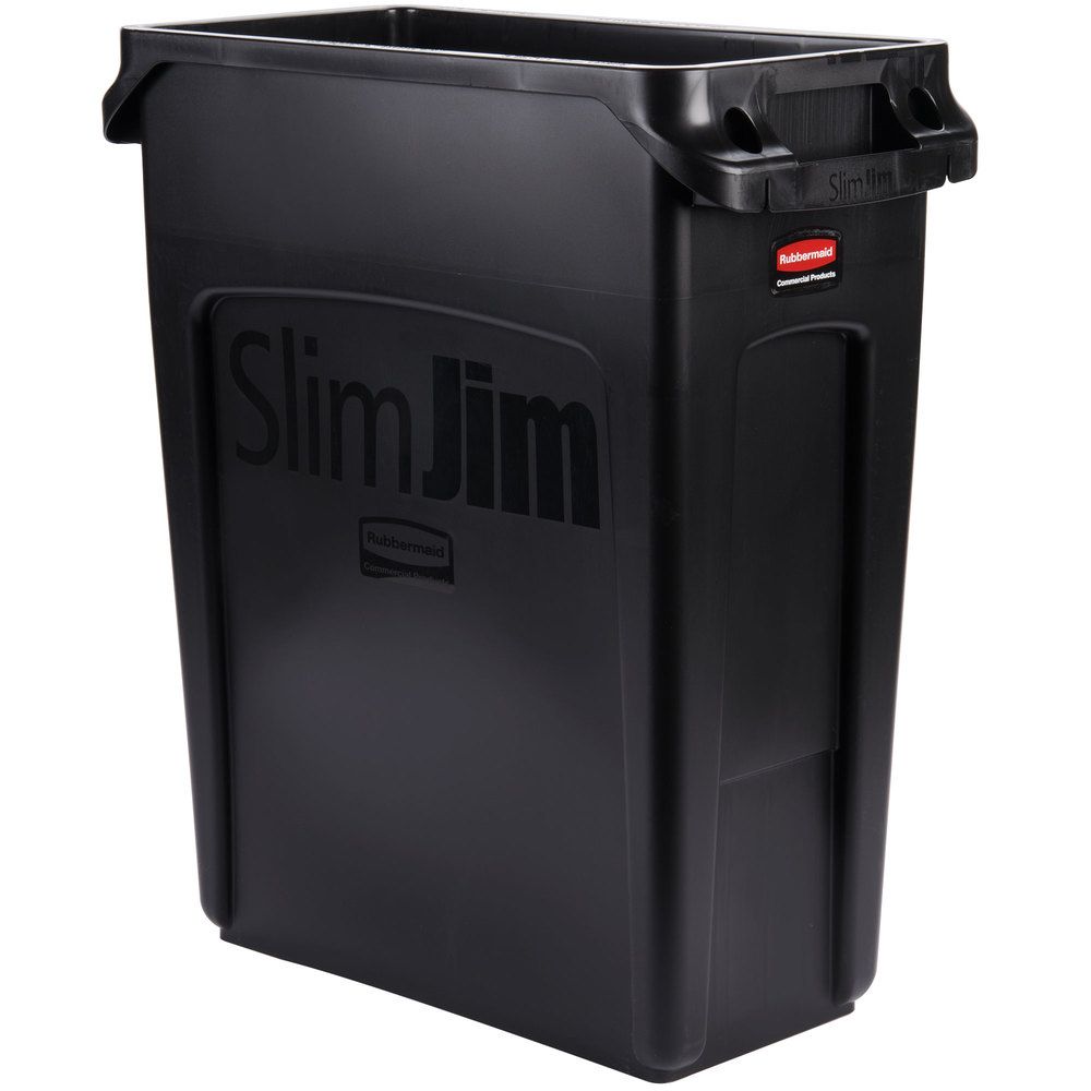 Rubbermaid Slim Jim keskeny szemetes kuka 60L- fekete