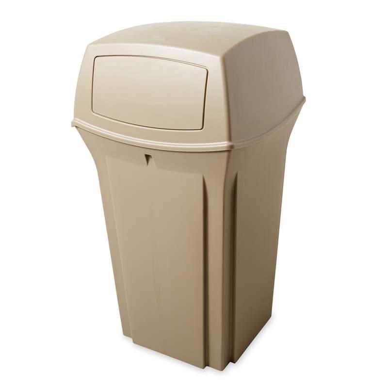Rubbermaid Ranger kültéri szemetes, zárt 132,5L bézs