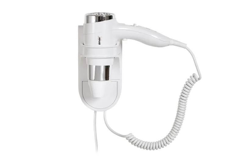 Simex falra szerelhető hajszárító - fehér 1600W