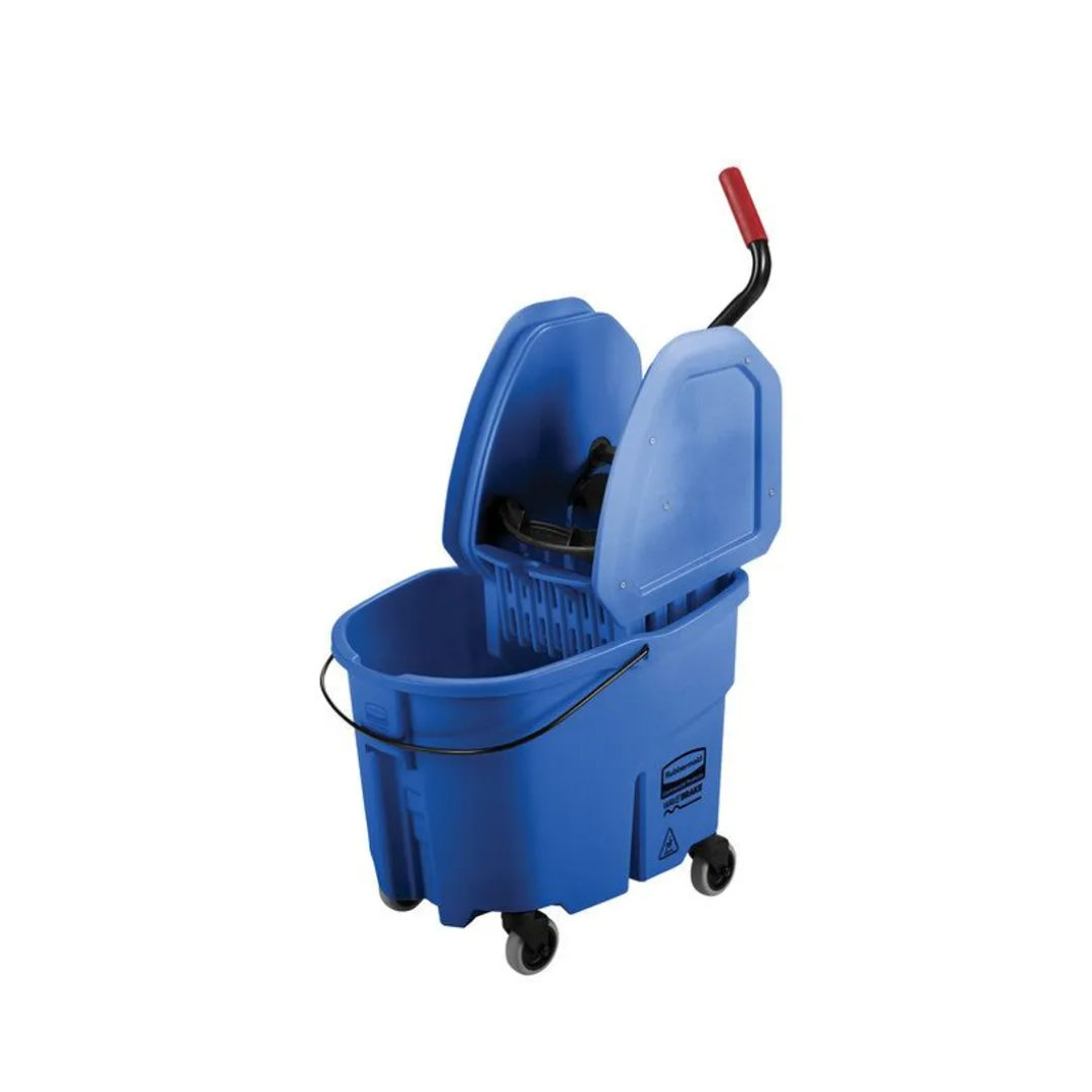 Rubbermaid WaveBrake felmosókocsi, mop facsaróval, kifröccsenésgátlóval - kék