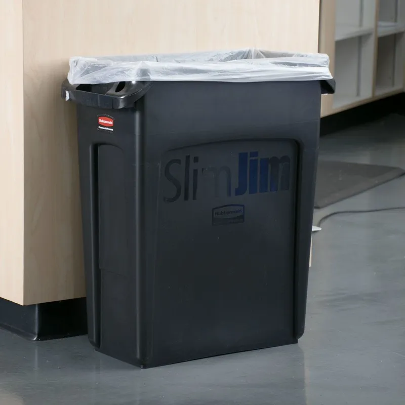 Rubbermaid Slim Jim keskeny szemetes kuka 60L- fekete