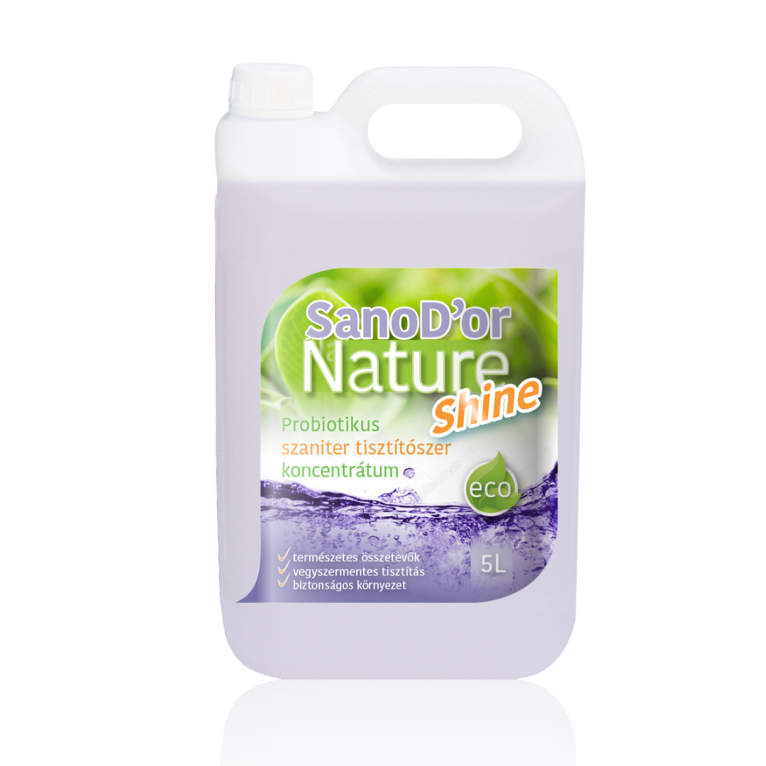 SanoD’or Nature Shine Egészséges Fürdőszoba (Szaniter) Tisztítószer Koncentrátum – 5 liter