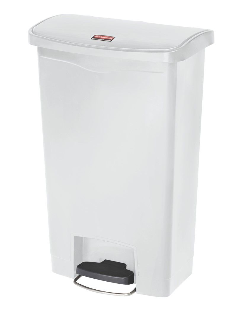 Rubbermaid Step On keskeny pedálos szemetes- 50L fehér