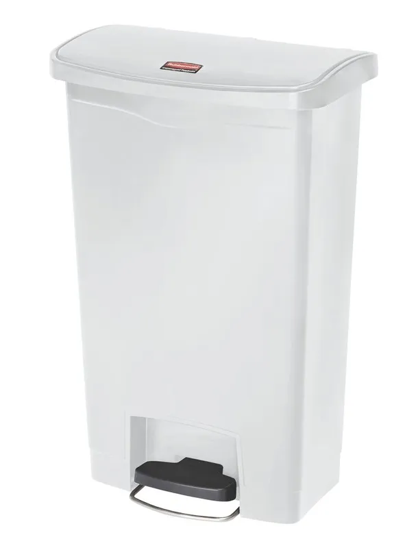 Rubbermaid Step On keskeny pedálos szemetes- 50L fehér