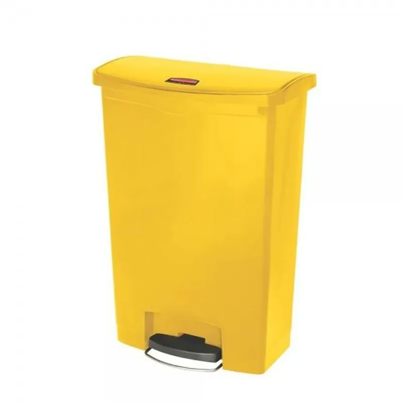 Rubbermaid Step-on keskeny pedálos szemetes-sárga- 90L