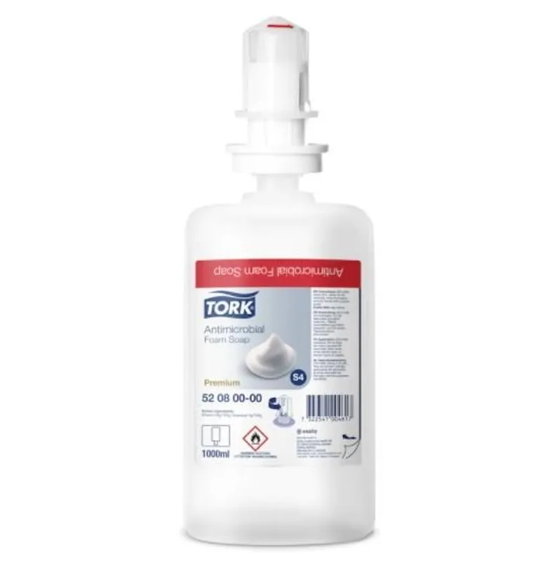 Tork S4 habosított fertőtlenítő szappan (biocid hatású)