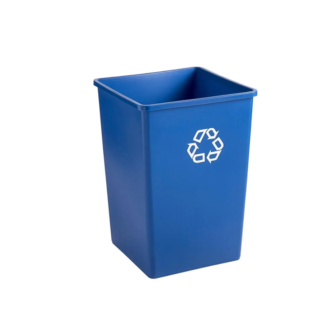 Rubbermaid négyzet alakú irodai szemetes kék ( kartonos = 4db)