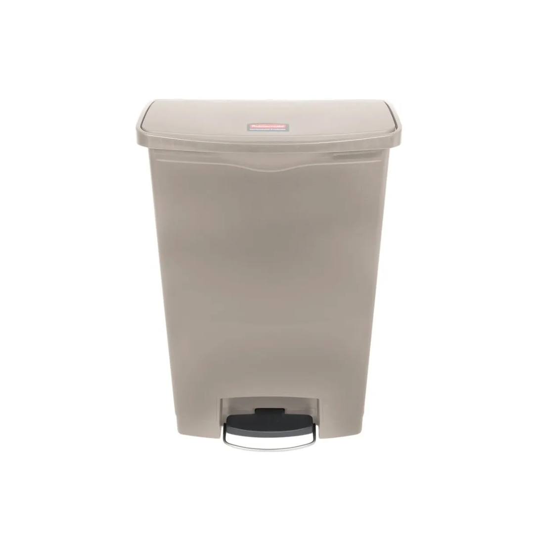 Rubbermaid Step-on keskeny pedálos szemetes kuka-90 literes-bézs
