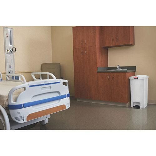 Rubbermaid Step-On szemetes kuka 50 liter- bézs- 2 irányba nyíló tetővel