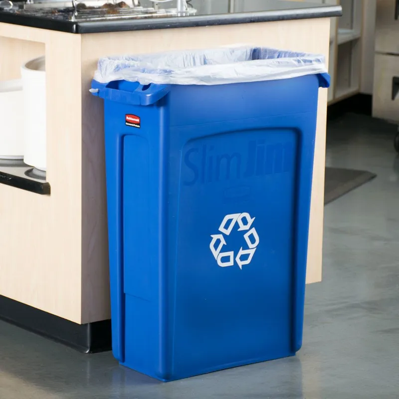 Rubbermaid Slim Jim szemetes kuka- 87L -kék
