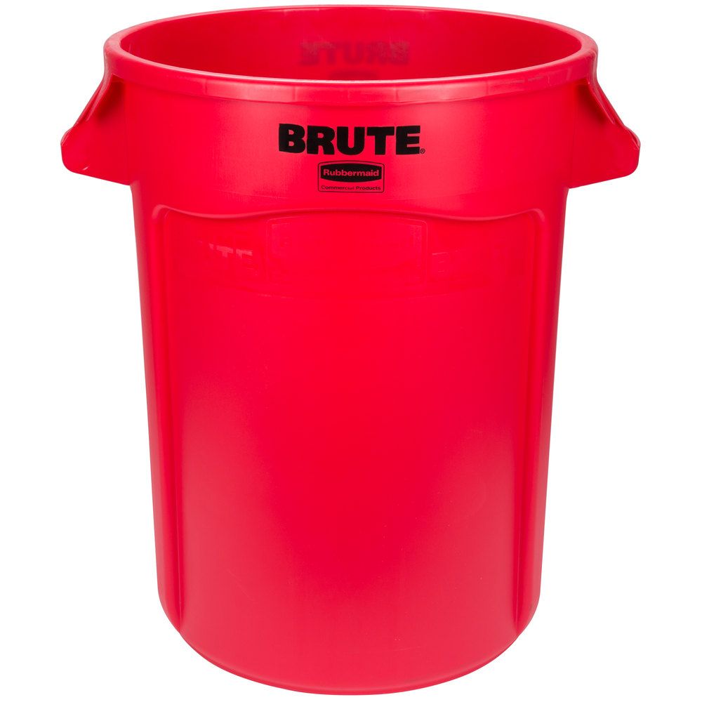 Rubbermaid Brute törhetetlen szemetes konténer- 166,5 literes-piros