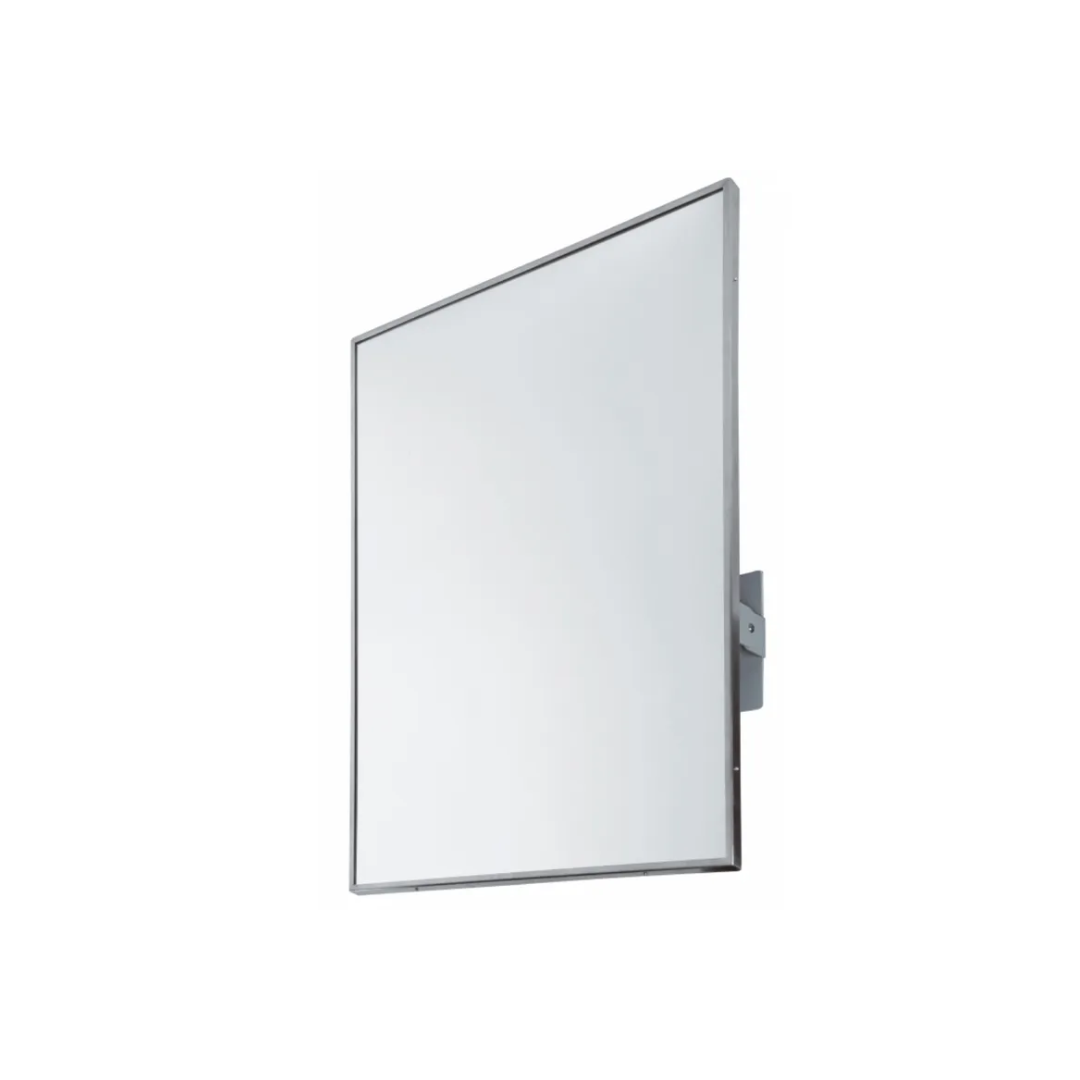 Mediclinics dönthető tükör rozsdamentes acél kerettel-800x600mm-szatén