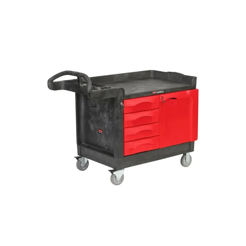 Rubbermaid TradeMaster zárható szerszámos szekrény és kocsi- 4 fiókkal és 1 ajtóval