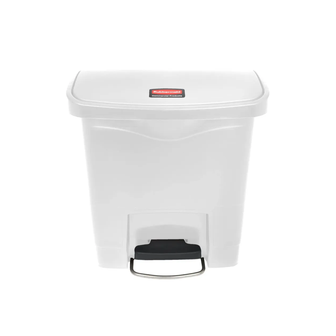 Rubbermaid Step-On keskeny szemetes kuka-15L fehér