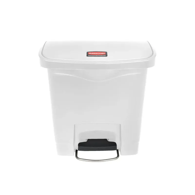 Rubbermaid Step-On keskeny szemetes kuka-15L fehér