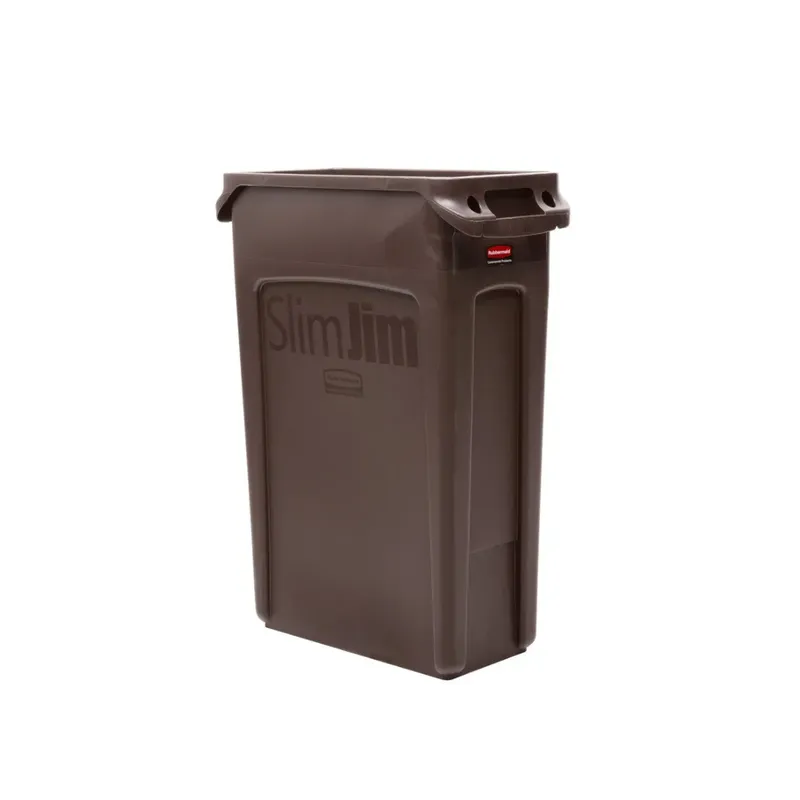 Rubbermaid slim jim szemetes kuka- 87 literes-barna