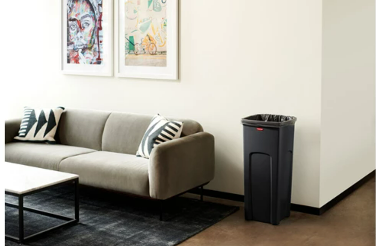 Rubbermaid Irodai szemetes  87L, fekete 