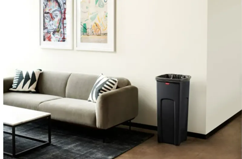 Rubbermaid Irodai szemetes 87L, fekete