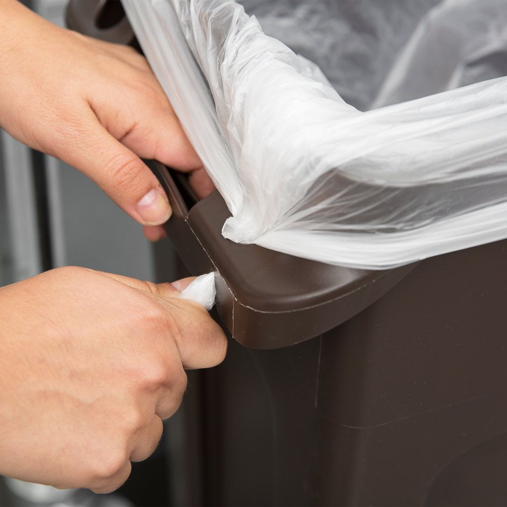 Rubbermaid Slim Jim keskeny szemetes kuka 60 literes-barna
