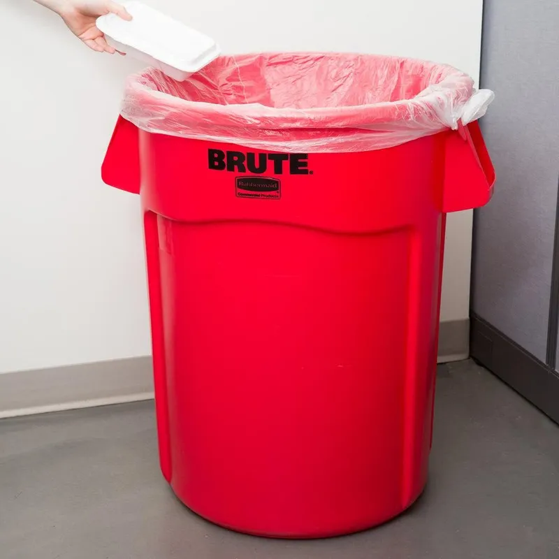 Rubbermaid Brute törhetetlen szemetes konténer- 166,5 literes-piros