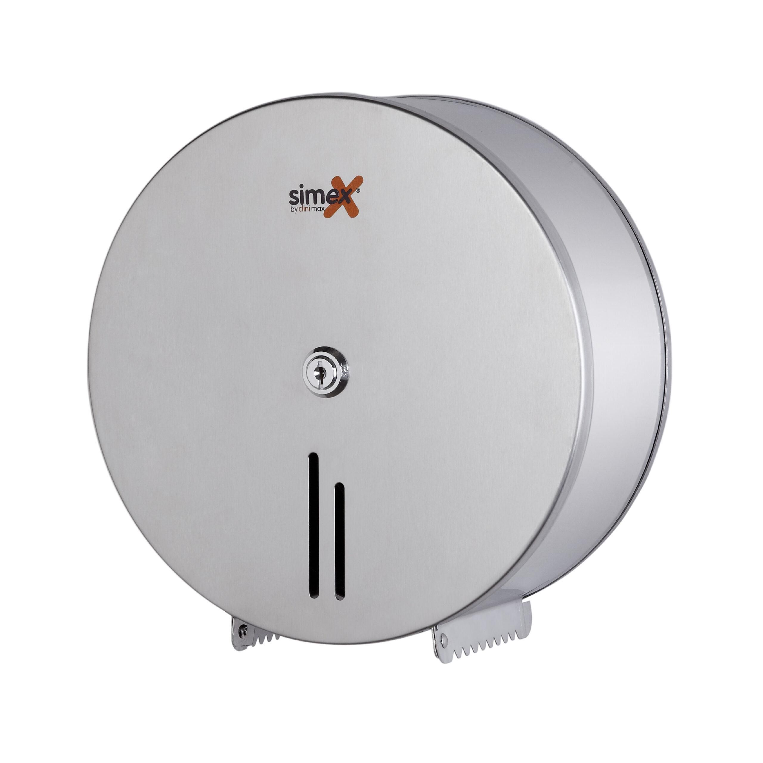 Simex rozsdamentes ipari wc papír adagoló-szatén-Ø285mm