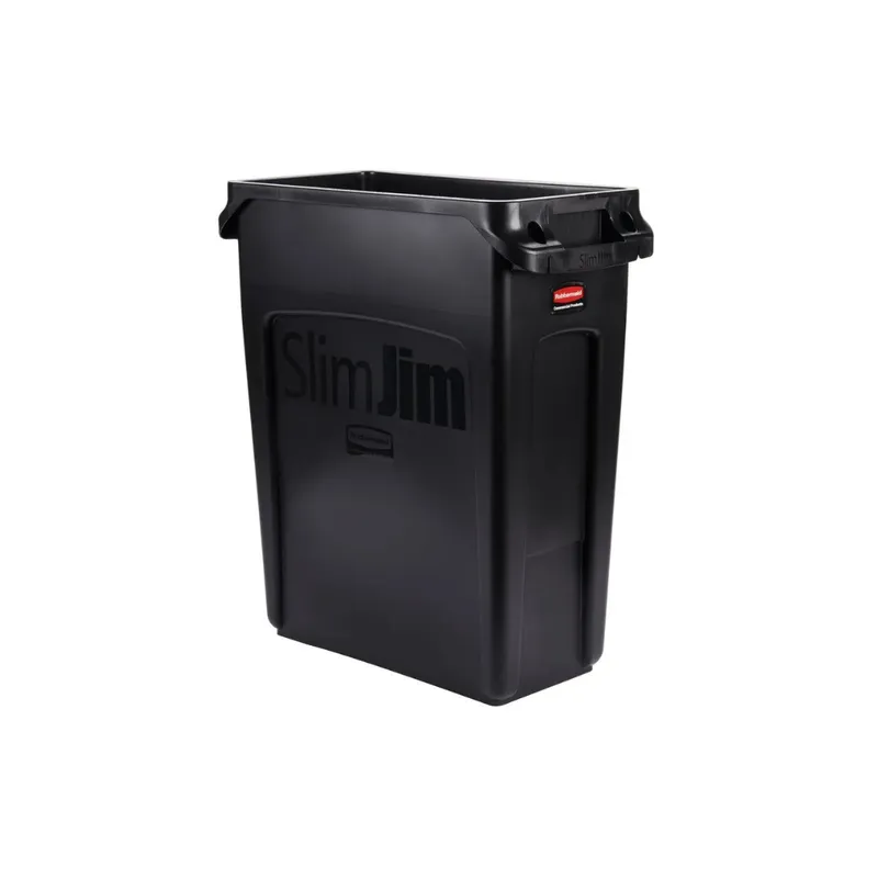 Rubbermaid Slim Jim keskeny szemetes kuka 60L- fekete