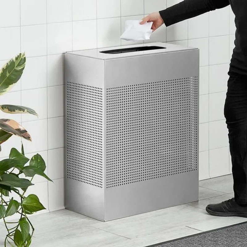 Rubbermaid Sziluett design szemetes 85L ezüst