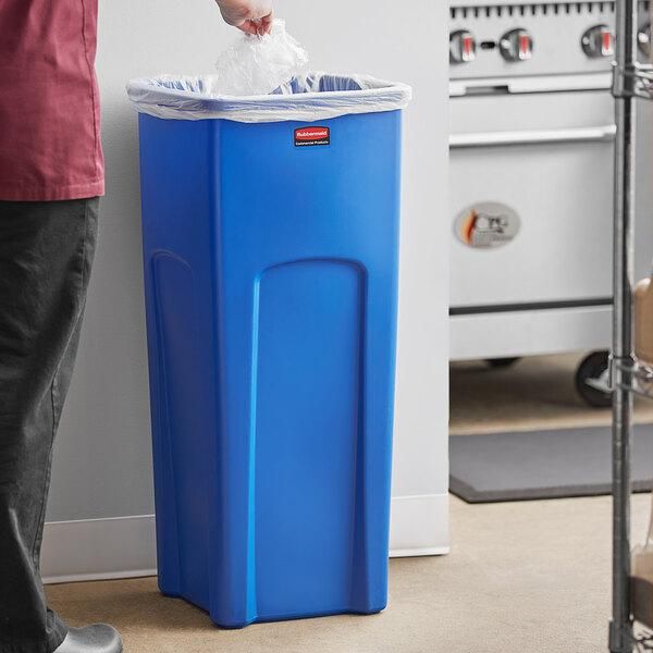 Rubbermaid Irodai szemetes kuka 87L, kék
