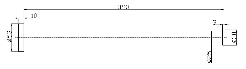 Mediclinics törölközőtartó rúd-390mm hosszú- fényes