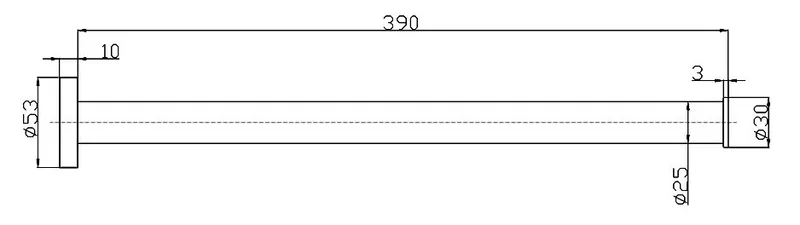 Mediclinics törölközőtartó rúd-390mm hosszú- fényes