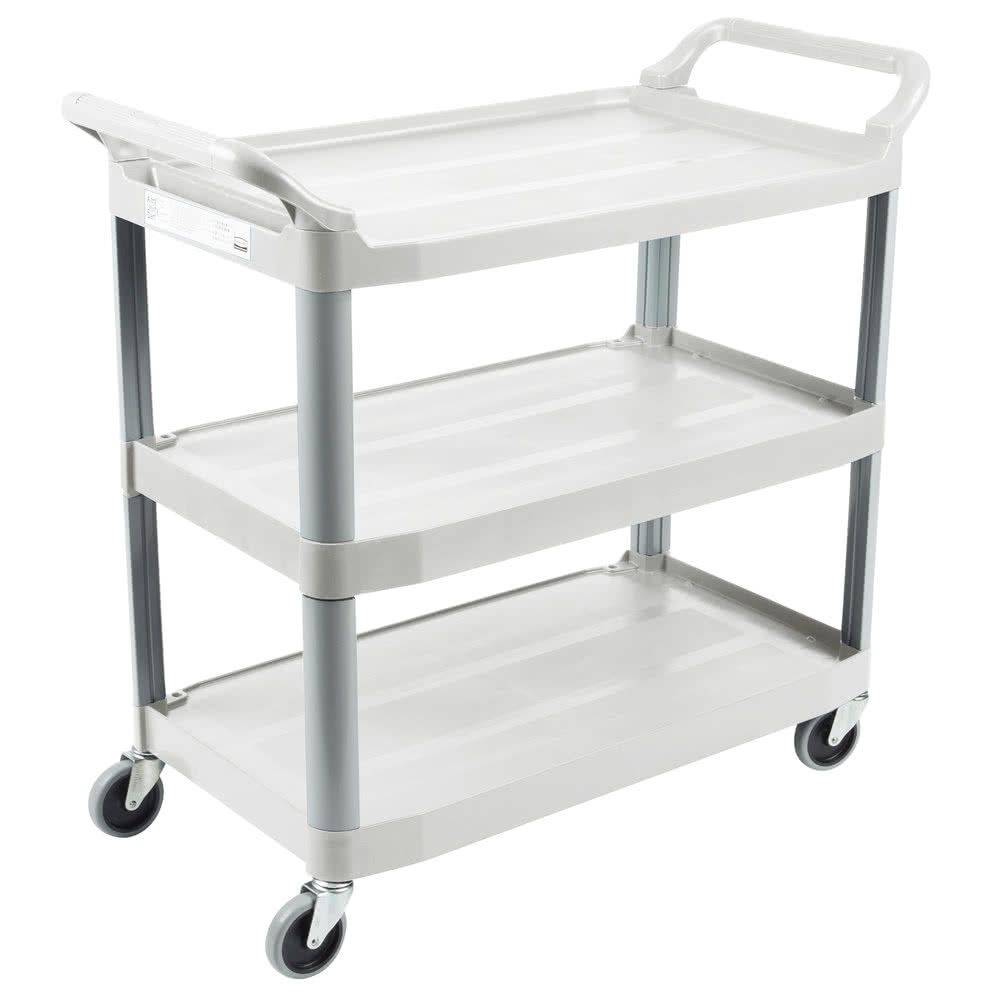 Rubbermaid X-tra szállodai szervizkocsi, 3 polcos- fehér