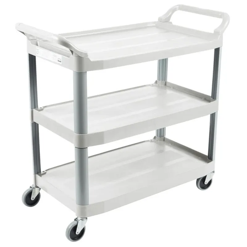 Rubbermaid X-tra szállodai szervizkocsi, 3 polcos- fehér