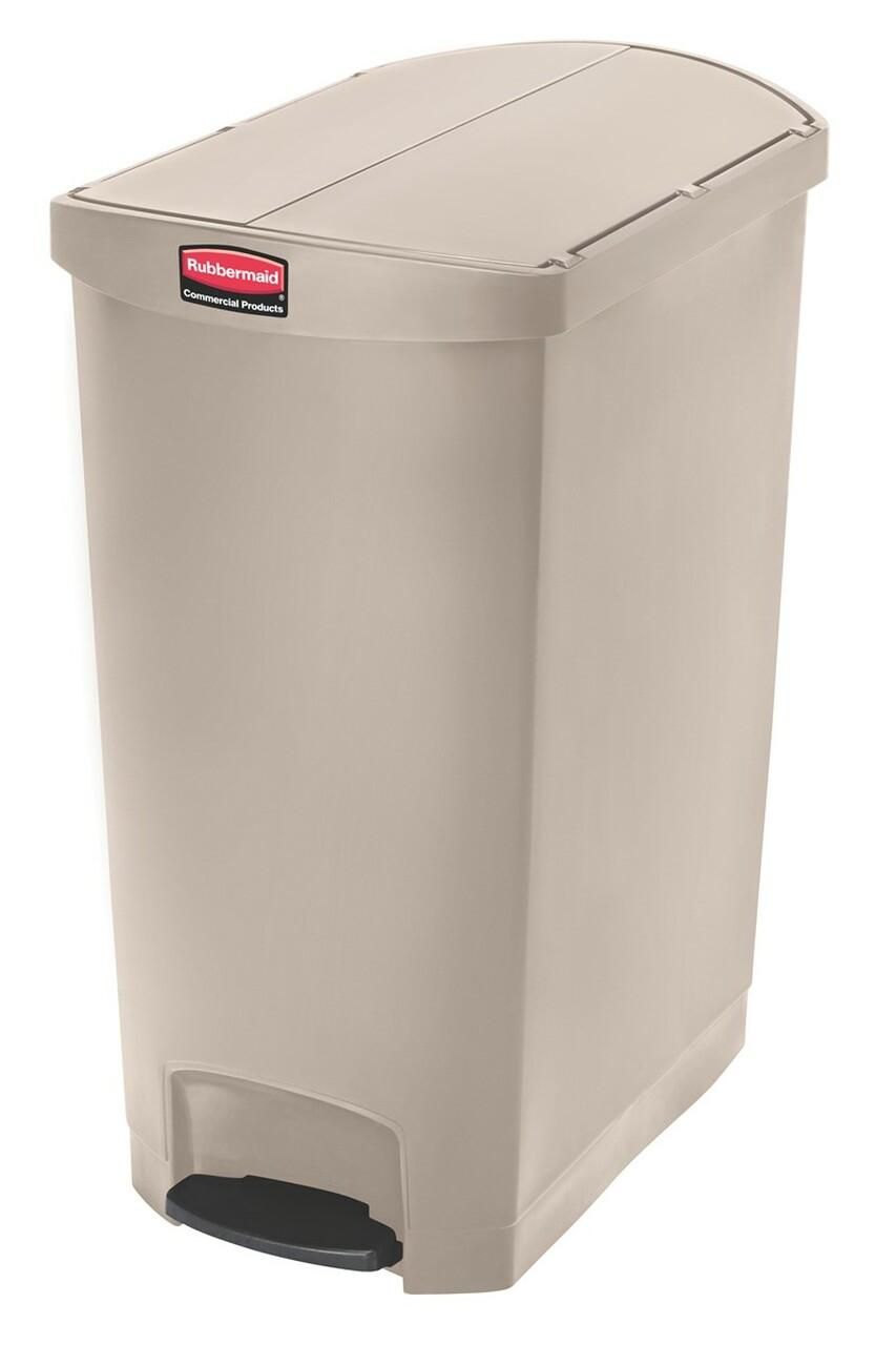 Rubbermaid Step-On szemetes kuka 90 liter- bézs- 2 irányba nyíló tetővel