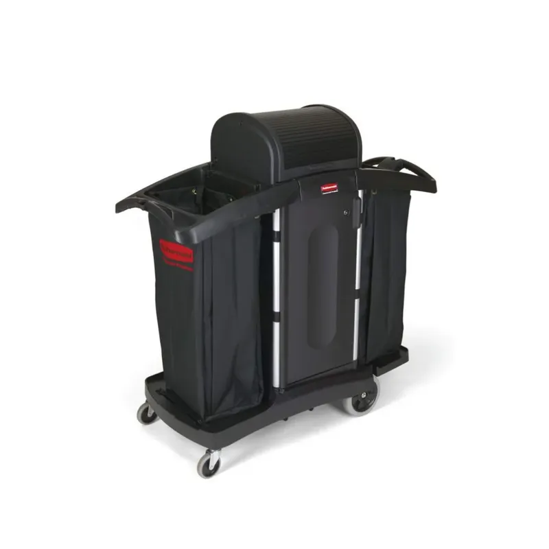 Rubbermaid nagy méretű zárható szállodai kocsi- 2 zsákkal